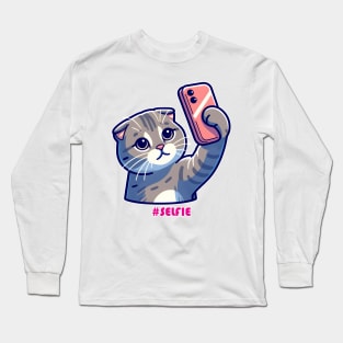 Cat Selfie Long Sleeve T-Shirt